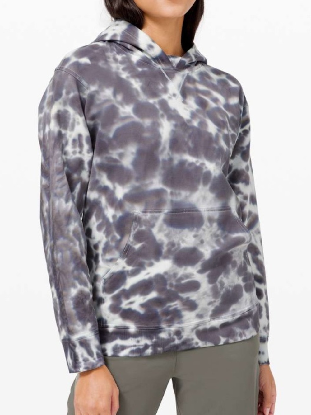 Lululemon All Yours Hoodie Tie Dye Fleece Size 8